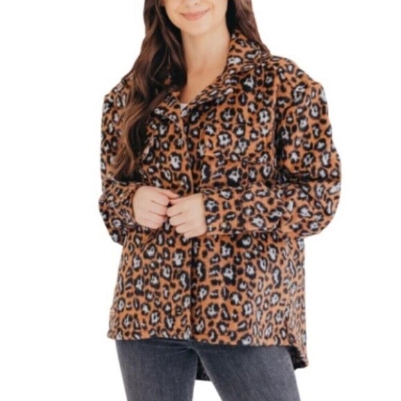 Simply Southern Jackets & Blazers - Simply Southern Shacket Leopard Print